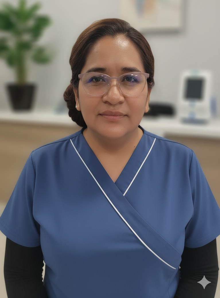 Lilian coordinando cuidados